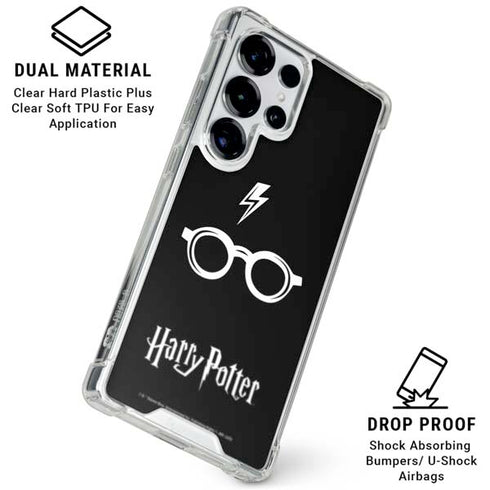 Wizarding World Harry Potter Scar and Glasses Galaxy S25 Ultra Clear Case